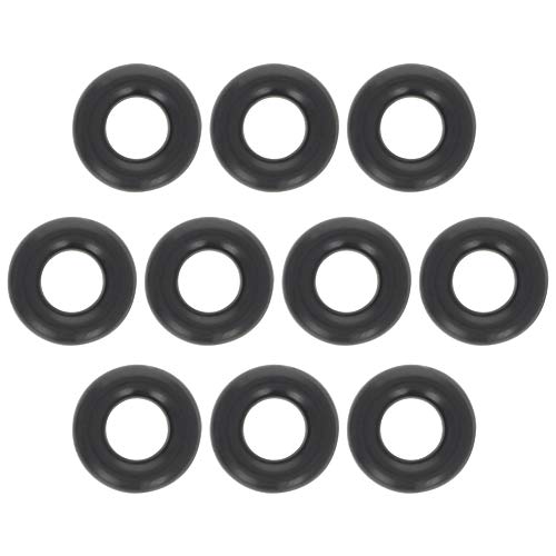 Othmro O-ring in gomma fluoruro, diametro 13 mm, diametro 6 mm, spessore 3,5 mm, guarnizione di tenuta, colore nero, confezione da 10