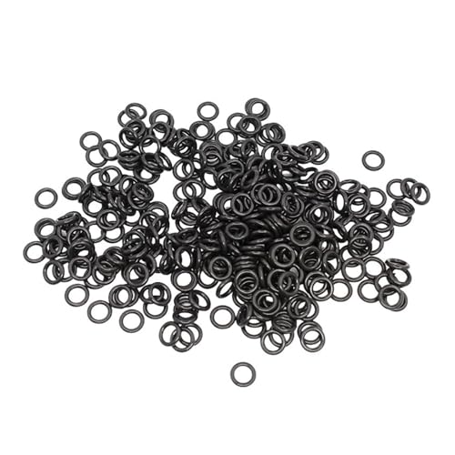 BERWENNY BERWENY Guarnizione O-ring in gomma fluoro da 100 pezzi OD4/5/6/7/8/9/10/11 * 1mm Diametro filo FKM Guarnizioni O-ring (Color : Black, Size : OD4x1mm)