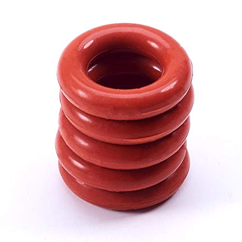 Othmro O-ring, 14 mm x 3,1 mm, in silicone rosso, confezione da 10