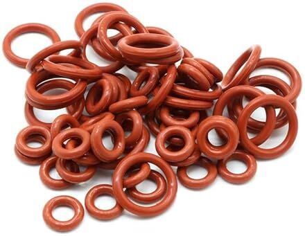 YORJCFZD Anelli O in gomma,Guarnizioni rondella, Rondella impermeabile CS 3mm OD 9~205mm Rosso VMQ Silicone O Ring Guarnizione di tenuta a forma rotonda isolata in gomma (Colore : 10pcs, Dimensioni : OD 9MM ID