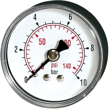 RIEGLER 115497-207-KDE Standardmano »pressure line« G 1/4 posteriore 0-16,0 bar/235 psi, Ø 50, 1 pezzo