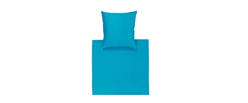 Bassetti Federa per cuscino per biancheria da letto in 100% raso di cotone, colore celeste 3325, dimensioni: 80 x 80 cm –