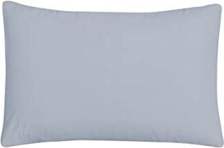 Sleepdown Federe per cuscino in 100% puro cotone, confezione da due lussuose federe morbide e accoglienti grigio 48 x 74 cm, ()