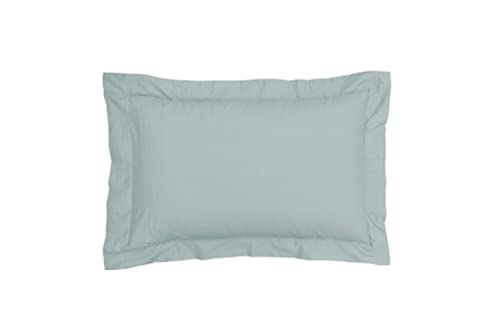 Sleepdown Federa per cuscino in puro cotone 100%, confezione da due federe Oxford di lusso, morbida, 63 x 89 cm, colore verde salvia
