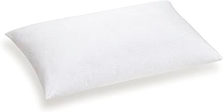 Fabe Cuscino Classico Comfort, Cuscino Morbido con Imbottitura Ipoallergenica, Federe in Cotone Percalle, Igienico, Antimicrobico e Batteriostatico, 45x75x14h, 850g