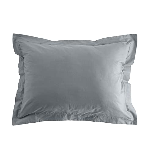 Douceur d'Intérieur Federa per cuscino, 50 x 70 cm, 100% cotone biologico Biolina, colore: Grigio
