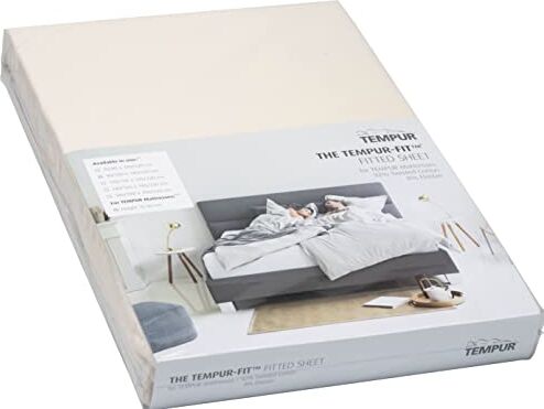 TEMPUR TEMPür Lenzuolo elasticizzato Jersey Crema 90/100x200/220 cm