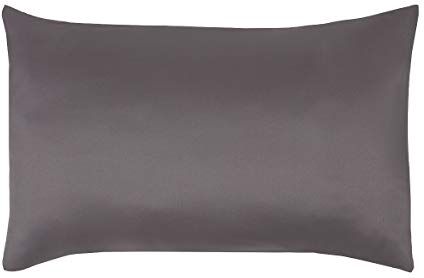 Sleepdown Housewife Set di 2 federe super morbide, tinta unita, termiche, calde, 50 x 75 cm, colore: grigio