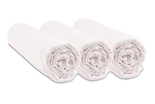 Easy dort Coprimaterasso in cotone biologico per culla, 32 x 72 cm, colore: Bianco
