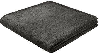 biederlack Coperta in Pile, Antracite, Singolo, 49 x 37 x 12 cm