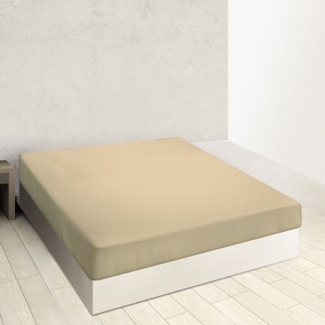 Blanco Lenzuola con angoli 160 x 190/200 cm   Letto da 160 cm (+ misure disponibili)   Tessuto in cotone 100%   Design  Beige