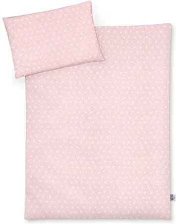 Julius Zöllner Biancheria da letto in jersey per bambini, 100 x 135 + 40 x 60 cm, set da 2 pezzi, copripiumino e federa, 100% jersey di cotone, con chiusura lampo, standard 100 by OEKO-TEX, Leafy