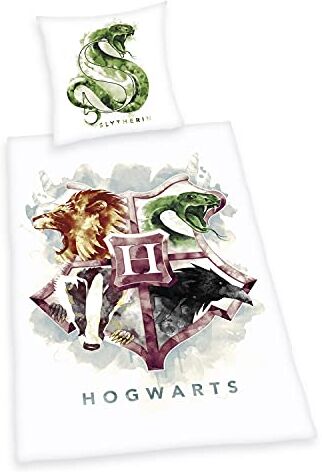 Herding Harry Potter Set di Biancheria da Letto, Bianco, 80 x 80 cm, 135 x 200 cm