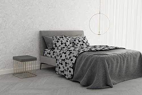 Italian Bed Linen MB HOME BASIC Completo Letto “Dafne”, Matrimoniale, Byblos