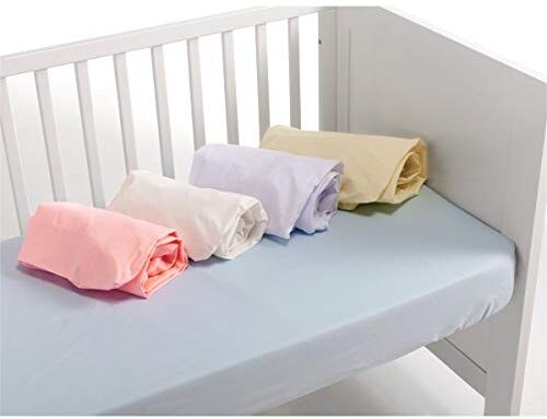 Interbaby . Lenzuolo con angoli per culla in colore beige · 100% Cotone · 60x120cm