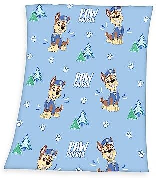 Herding Coperta in Pile, Paw Patrol, 130 x 170 cm, Si Illumina al Buio, Glow in the dark, 100% Poliestere, Pile