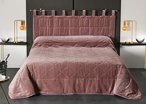 Linder Copriletto (1 27% Cotone 18 percentlino 55% Poliestere (2) 67% Poliestere 33% Cotone, Rosa, 180 x 240 cm