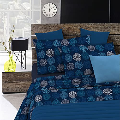 Italian Bed Linen MB Home Italy Fantasy Completo Letto, Microfibra, Ipnotic, Singolo, 3 unità