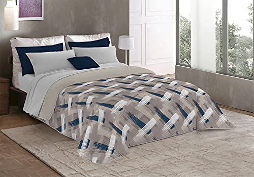 Italian Bed Linen MB HOME ITALY Trapunta Invernale in Microfibra, Pennellate, Matrimoniale