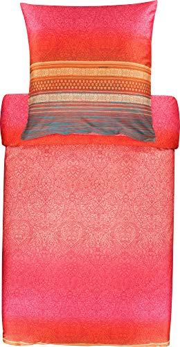 Bassetti Set di Biancheria da Letto, Cotone, Colore: Rosa, 200 x 200