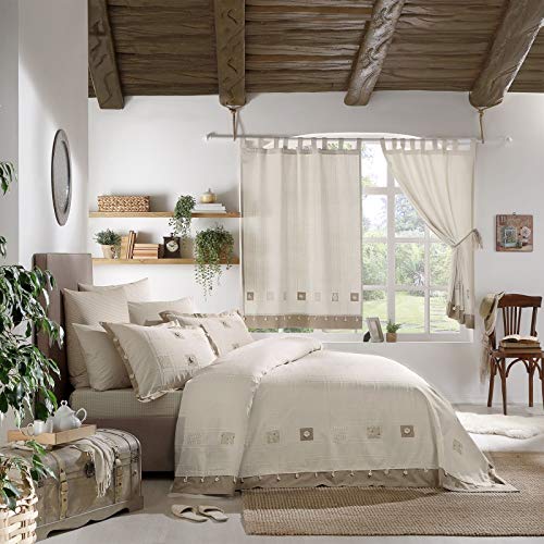 Stanley Hisar Cottage Collection Set di biancheria da letto con copripiumino e federe per letto singolo, matrimoniale, king size e super king size