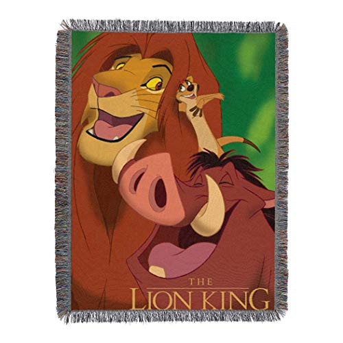 Disney Northwest Lion King Coperta in tessuto, 121,9 x 152,4 cm, motivo: amici della giungla