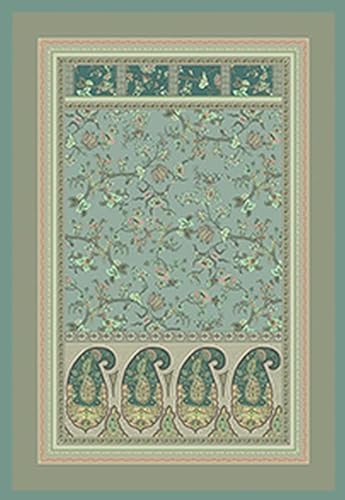 Bassetti Genova V1  Plaid in cotone makò satinato, 240 x 250 cm, colore: Verde