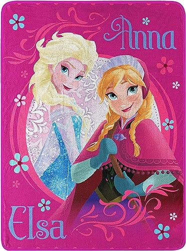 Disney Frozen, Coperta in micro Raschel, 116,8 x 152,4 cm, multicolore