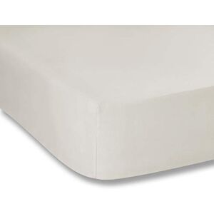 Bianca Plain Dyed Cotton Percale Cream 200TC Fitted sheet 180 x 200 cm Bianca Plain Dyed Cotton Percale Cream 200TC Fitted sheet 180 x 200 cm