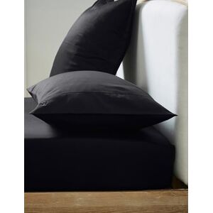 Lenzuolo con angoli in satin di cotone nero doppio Ted Baker Lenzuolo con angoli in satin di cotone nero doppio Ted Baker