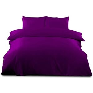 GC GAVENO CAVAILIA Set Copripiumino Singolo in Policotone Tinta Unita, Super Morbido, Traspirante, Biancheria da Letto, Lavabile, Poliestere, 50% Cotone, Bacca, Doppio GC GAVENO CAVAILIA Set Copripiumino Singolo in Policotone Tinta Unita, Super Morbido, Traspirante, Biancheria da Letto, Lavabile, Poliestere, 50% Cotone, Bacca, Doppio