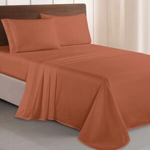 Elegant Comfort Lussuoso set di lenzuola in microfibra egiziana a 1500 fili, ricamato, qualità alberghiera, 4 pezzi, resistente alle pieghe e allo sbiadimento, per letto matrimoniale, color corallo Elegant Comfort Lussuoso set di lenzuola in microfibra egiziana a 1500 fili, ricamato, qualità alberghiera, 4 pezzi, resistente alle pieghe e allo sbiadimento, per letto matrimoniale, color corallo