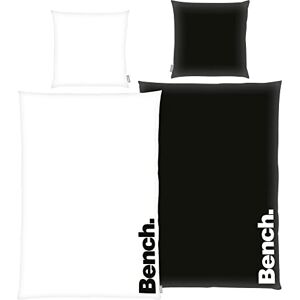 Herding Bench Set Biancheria da Letto, Modern Opposite, Federa ca.80x80 cm, Copripiumino ca.135x200 cm, Zip di Marca, 100% Cotone, Colore: Bianco/Nero, Codice Art.: Herding Bench Set Biancheria da Letto, Modern Opposite, Federa ca.80x80 cm, Copripiumino ca.135x200 cm, Zip di Marca, 100% Cotone, Colore: Bianco/Nero, Codice Art.: