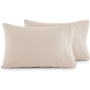 Elegant Comfort , doppio spazzolato, 100% ipoallergenico, resistente alle pieghe. Tradizionale Standard/Queen Size Crema Elegant Comfort , doppio spazzolato, 100% ipoallergenico, resistente alle pieghe. Tradizionale Standard/Queen Size Crema