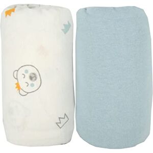 Babycalin Set 2 lenzuola con angoli Orso/Azzurro 70x140x17 cm Babycalin Set 2 lenzuola con angoli Orso/Azzurro 70x140x17 cm