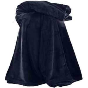 Catherine Lansfield Coperta in Velluto Blu Navy - Plaid Catherine Lansfield Coperta in Velluto Blu Navy - Plaid