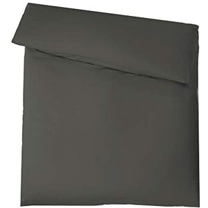 aqua-textil Luxury set di lenzuola da abbinare 220 x 240 cm copripiumino grigio antracite marchio YKK cerniera Mako cotone Satin aqua-textil Luxury set di lenzuola da abbinare 220 x 240 cm copripiumino grigio antracite marchio YKK cerniera Mako cotone Satin