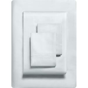 Vera Wang Set di lenzuola per letto matrimoniale in lussuoso rasatello di cotone, 800 fili, morbido e liscio, essenziale per la stanza (blu chiaro, queen size) Vera Wang Set di lenzuola per letto matrimoniale in lussuoso rasatello di cotone, 800 fili, morbido e liscio, essenziale per la stanza (blu chiaro, queen size)