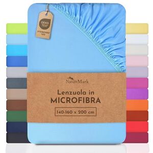 NATUREMARK Lenzuolo con Angoli in Microfibra - Anallergico e Asciugatura Rapida - Biancheria NATUREMARK Lenzuolo con Angoli in Microfibra - Anallergico e Asciugatura Rapida - Biancheria