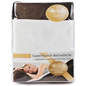 Gözze Set Biancheria da Letto Reversibile, Sensazione Cashmere, Copripiumino: 135 x 200 cm, Federa: 80 x 80 cm, Microfibra, 135 x 200 cm Cioccolato/Bianco Lana Gözze Set Biancheria da Letto Reversibile, Sensazione Cashmere, Copripiumino: 135 x 200 cm, Federa: 80 x 80 cm, Microfibra, 135 x 200 cm Cioccolato/Bianco Lana