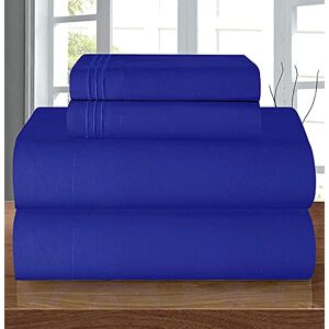 Elegant Comfort 4 Piece 1500 Thread Count Luxury Silky Soft Egyptian Quality Coziest Sheet Set, Queen, Bahama Royal Blu Elegant Comfort 4 Piece 1500 Thread Count Luxury Silky Soft Egyptian Quality Coziest Sheet Set, Queen, Bahama Royal Blu