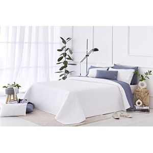 Todocama Copriletto trapuntato sottile con motivo piqué, per primavera, estate, autunno e inverno, 100% microfibra extra morbido, Copriletto multiuso, Letto 140/150/160 250x260cm, Bianco Todocama Copriletto trapuntato sottile con motivo piqué, per primavera, estate, autunno e inverno, 100% microfibra extra morbido, Copriletto multiuso, Letto 140/150/160 250x260cm, Bianco