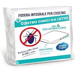 DOLCE NOTTE - Federa Cuscino 40x60 cm Anti cimici e acari Chiusura silenziosa DOLCE NOTTE - Federa Cuscino 40x60 cm Anti cimici e acari Chiusura silenziosa
