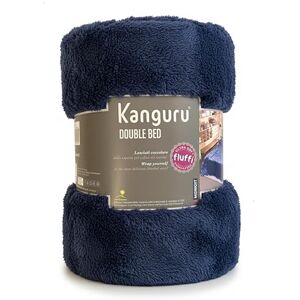 Kanguru Plaid Matrimoniale, 230x230 cm, Coperta per Letto, Blu, soffice pile effetto pelliccia, sherpa, misura 2 piazze, idea regalo natale mamma e papà, compleanno, morbida calda Kanguru Plaid Matrimoniale, 230x230 cm, Coperta per Letto, Blu, soffice pile effetto pelliccia, sherpa, misura 2 piazze, idea regalo natale mamma e papà, compleanno, morbida calda
