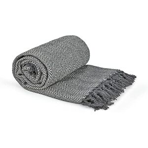 Emma Barclay A Spina di Pesce - Plaid in Cotone Riciclato - 50x60 Emma Barclay A Spina di Pesce - Plaid in Cotone Riciclato - 50x60
