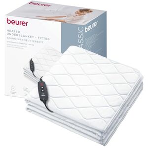 Beurer UB 74 coprimaterasso riscaldante, scaldaletto con spegnimento automatico e protezione di sicurezza, fissaggio pratico con angoli, 3 livelli di calore, lavabile, dimensioni 200x100 cm Beurer UB 74 coprimaterasso riscaldante, scaldaletto con spegnimento automatico e protezione di sicurezza, fissaggio pratico con angoli, 3 livelli di calore, lavabile, dimensioni 200x100 cm