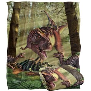 LOGOVISION Jq Licensing Jlo T-Rex And Raptor Dinosaur Fight Coperta super morbida al tatto setoso – 152 x 127 cm LOGOVISION Jq Licensing Jlo T-Rex And Raptor Dinosaur Fight Coperta super morbida al tatto setoso – 152 x 127 cm