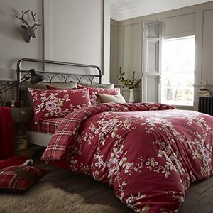Catherine Lansfield Canterbury Check Set di Lenzuola 280x180x1 cm Rosso Catherine Lansfield Canterbury Check Set di Lenzuola 280x180x1 cm Rosso