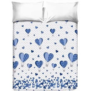 BEAUTY + BY AMZ BETTER PENSIERI DELICATI Telo Copriletto Matrimoniale 260 x 280 cm, Telo Singolo 100% Cotone Pique, Ideale Come Telo Arredo, Coperta Salva Letto 2 Piazze, Fantasia Mongolfiera Blu, 100% Made in Italy BEAUTY + BY AMZ BETTER PENSIERI DELICATI Telo Copriletto Matrimoniale 260 x 280 cm, Telo Singolo 100% Cotone Pique, Ideale Come Telo Arredo, Coperta Salva Letto 2 Piazze, Fantasia Mongolfiera Blu, 100% Made in Italy