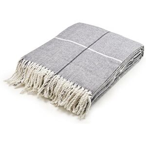 Arus Acrilico Highlands Collection Coperta per letto queen size, motivo scozzese, 152,4 x 203,2 cm, colore: grigio Arus Acrilico Highlands Collection Coperta per letto queen size, motivo scozzese, 152,4 x 203,2 cm, colore: grigio